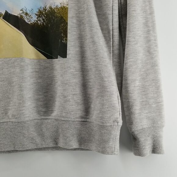🎁5/$25 H&M Sweat Shirt Girls Youth 12-14 Skate Board Graphic Grey Long Sleeve - Picture 4 of 12